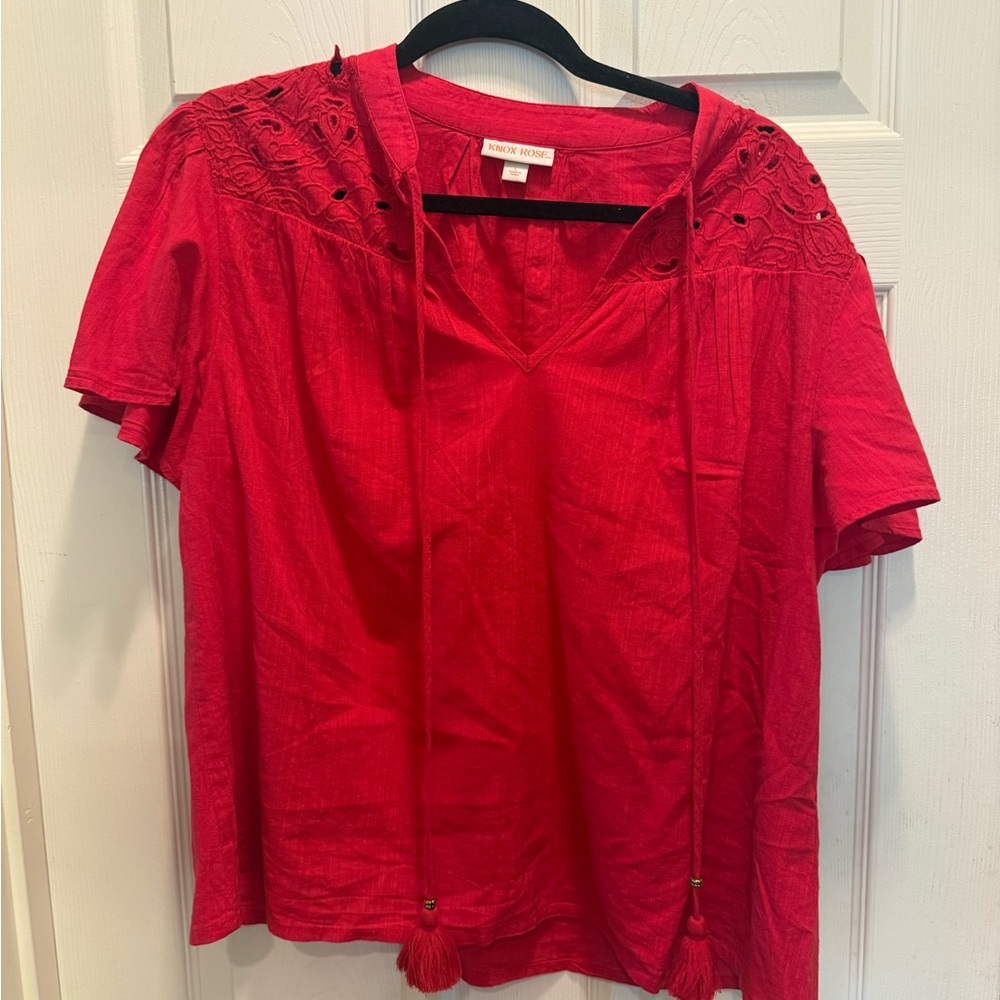 Knox Rose Scarlet Blouse